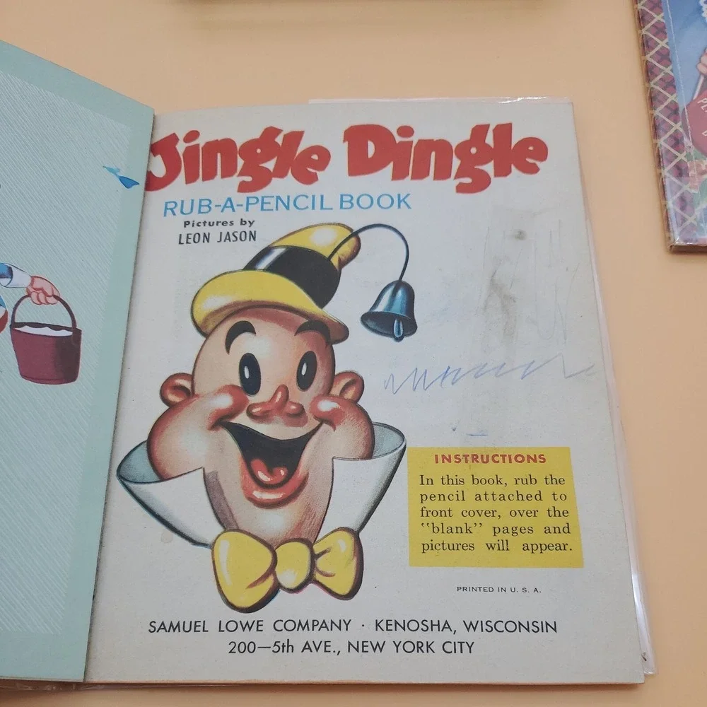 SAFETY IS FUN Bonnie Book JINGLE DINGLE HOW‎ DOES YOUR GARDEN GROW Rare Vintage